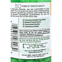 Melatonin 3 mg (Quick Dissolve) 240 Tablets by Natures Bounty - Image 3