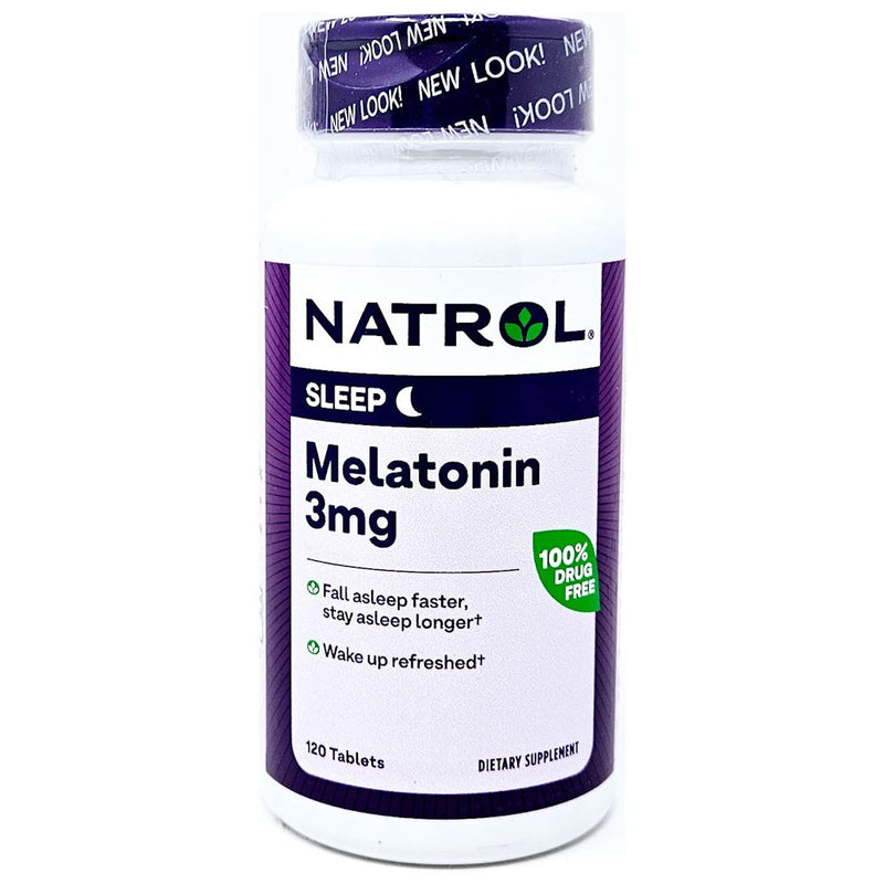 Melatonin 3 mg 120 Tablets by Natrol - Main product image