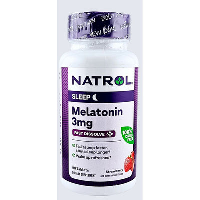 Melatonin 3 mg (Strawberry Flavor)