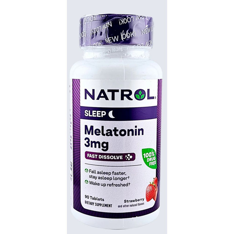 Melatonin 3 mg 90 Fast Dissolve Tablets by Natrol - Main product image