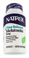 Melatonin 5 mg (Time Release) 100 Tablets by Natrol - Image 1