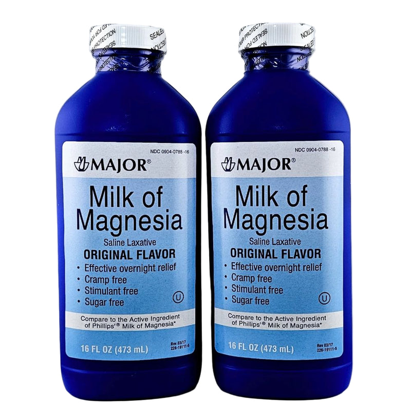 Milk of Magnesia 16 fl oz each (2 or 4 Pack) by Major - Main product image