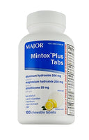 Mintox Plus Tabs, by Major 100 Tablets (Lemon Mint Flavor) - Image 1