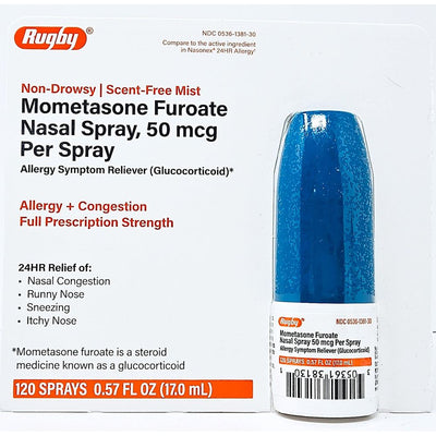 Mometasone Furoate Nasal Spray 50 mcg 120 Sprays 