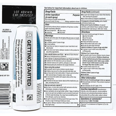Mometasone Furoate Nasal Spray 50 mcg 120 Sprays