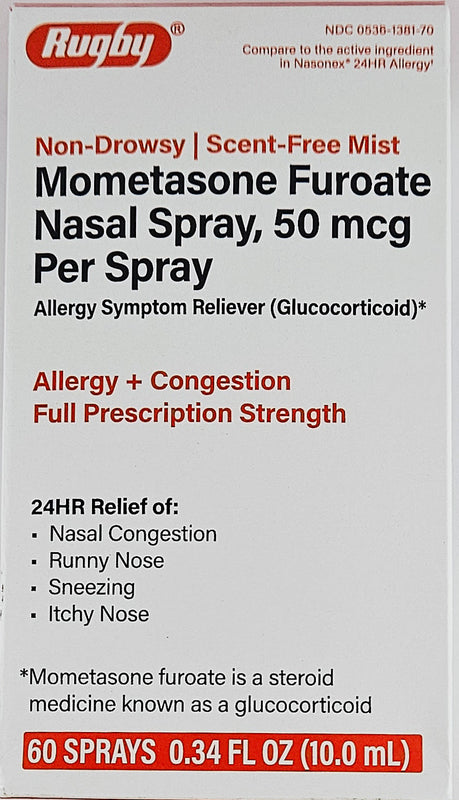 Mometasone Furoate Nasal Spray, 50 mcg by Rugby - Main product image