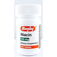 Niacin 100 mg 100 Tablets by Rugby - Image 1