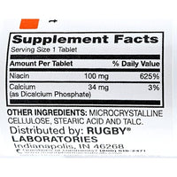 Niacin 100 mg 100 Tablets by Rugby - Image 2