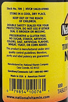 Niacin 250 mg (Timed Release) 100 Tablets by Natures Blend - Image 3