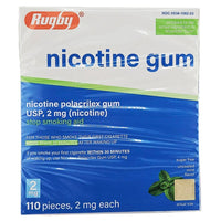 Nicotine Gum 2mg (Uncoated Mint Flavor) 110 Piece - Image 1