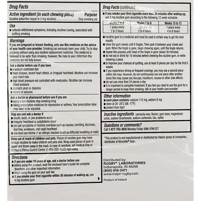 Nicotine Gum 2 mg Mint Flavor