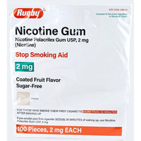 Nicotine Gum 2mg (Coated Fruit Flavor) 100 Pieces - Image 1