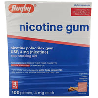 Nicotine Gum 4mg (Coated Cinnamon Flavor) 100 Pieces - Image 1