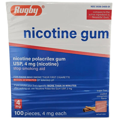 Nicotine Gum  4 mg Cinnamon Flavor