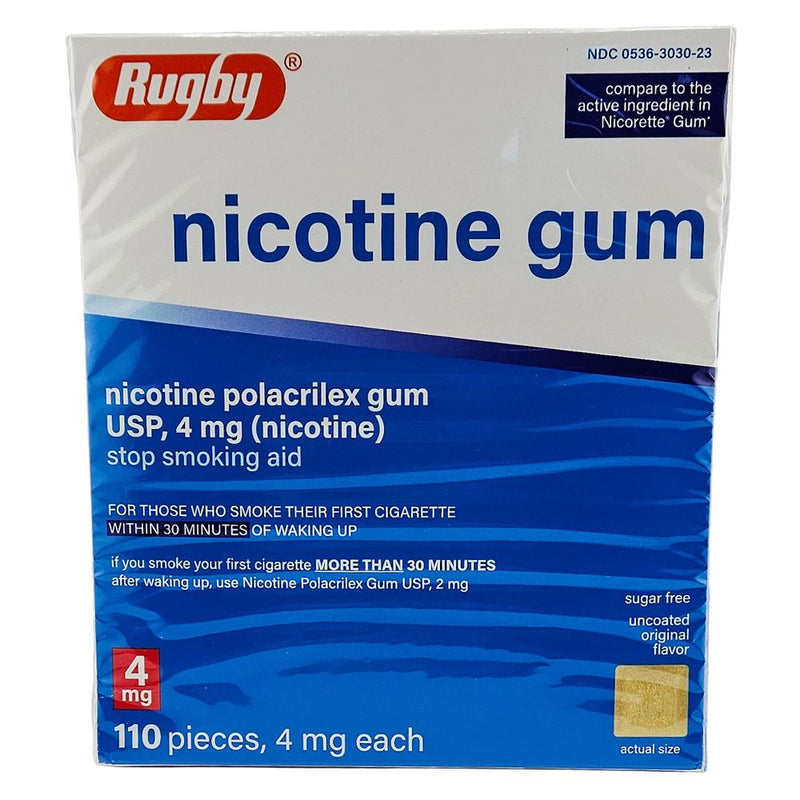 Nicotine Gum 4mg (Uncoated Original Flavor) 110 Pieces - Main product image
