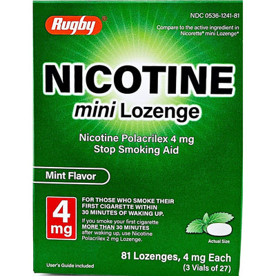 Nicotine Mini Lozenge 4 mg (Mint Flavor)