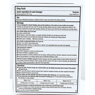 Nicotine Lozenge 4 mg (Mint Flavor)
