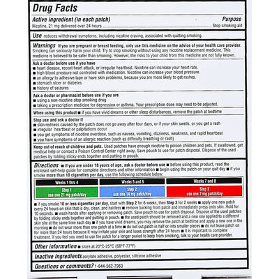 Nicotine System Patch, Step 1 