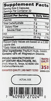 Psyllium Fiber 160 Capsules by 21st Century - Image 3