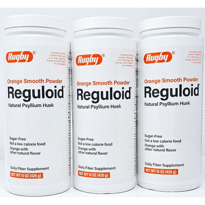 Reguloid (Sugar Free) Smooth Orange 15 oz each by Rugby (3 Pack)