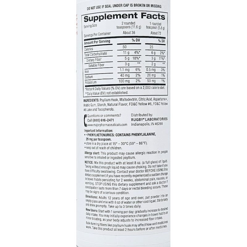 Reguloid Rugby Reguloid Psyllium Husk | Sugar Free | Orange Smooth - Hargraves Online ...