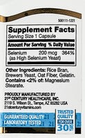 Selenium 200 mcg 60 Capsules by 21st Century - Image 2