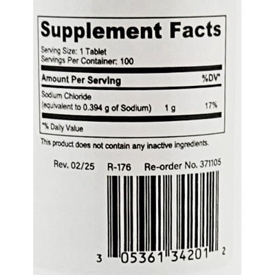 Supplement facts label on a white background