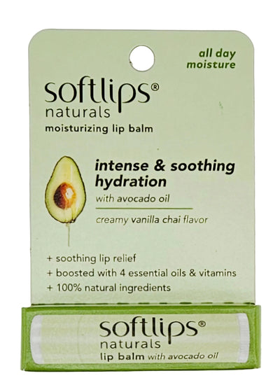Softlips Naturals Moisturizing Lip Balm (1 or 3 Pack)
