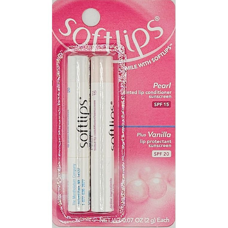 Softlips Tinted Lip Balm Pearl plus Vanilla (2 sticks) - Main product image