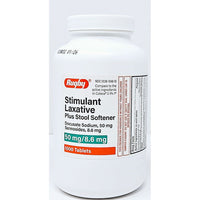Stimulant Laxative plus Stool Softener 1000 Tablets by Rugby - Image 1