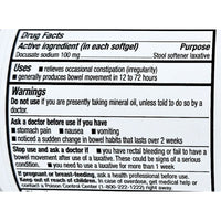 Stool Softener (Docusate Sodium) 250 Softgels by Leader - Image 2