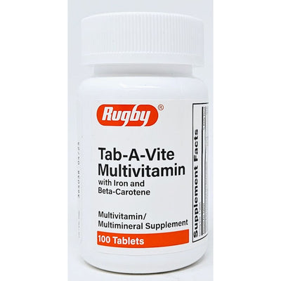 Tab-A-Vite (Multivitamin with Iron) 100 Tablets by Major