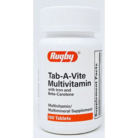 Tab-A-Vite Multivitamin with Iron 100 Tablets by Major