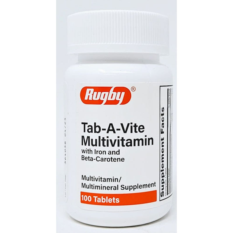 Tab-A-Vite (Multivitamin with Iron) 100 Tablets by Major - Main product image