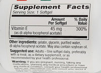 Vitamin E, 45 mg (100 IU) 100 Softgels by Rugby - Image 2