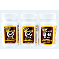 Vitamin B6, 25 mg 100 Tablets by Rugby - Image 2