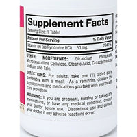 Vitamin B6, 50 mg 100 Tablets by Major - Image 2