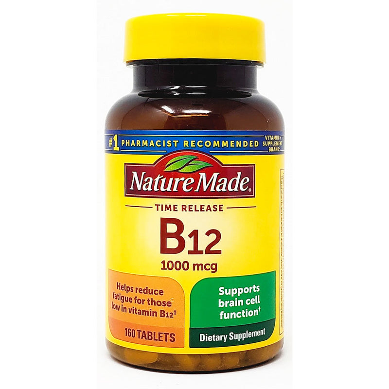 Vitamin B12 (Time Release) 1000 mcg 160 Tablets by Nature Made - Main product image