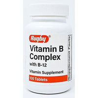 Vitamin B-Complex with B-12 by Rugby (1 or 3 pack) - Image 1