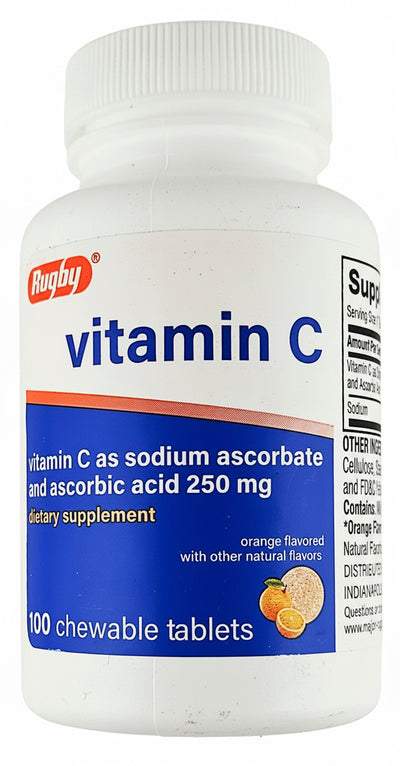 Chewable Vitamin C, 250 mg 100 Tablets by Rugby