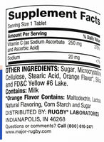 Chewable Vitamin C, 250 mg 100 Tablets by Rugby - Image 2
