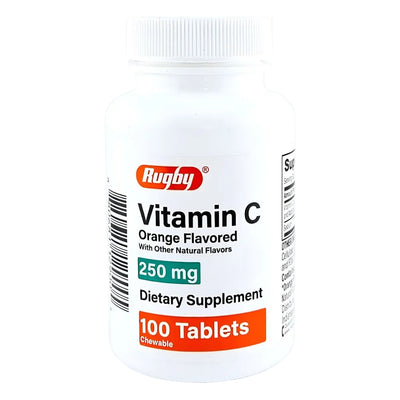 Chewable Vitamin C, 250 mg 100 Tablets by Rugby