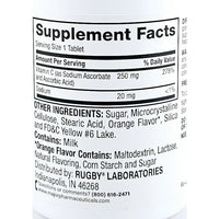 Chewable Vitamin C, 250 mg 100 Tablets by Rugby - Image 2