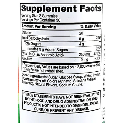 Vitamin C 250 mg Gummies (Citrus Flavor)