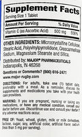 Vitamin C 500 mg 300 Tablets by Major - Image 2