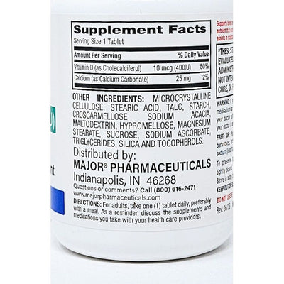 Vitamin D3 (400 IU) by Major