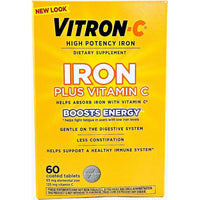 Vitron-C Iron plus Vitamin C 60 Coated Tablets - Image 1