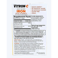 Vitron-C Iron plus Vitamin C 60 Coated Tablets - Image 2
