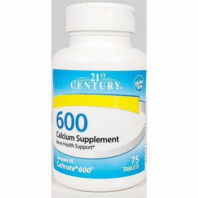 21st Century 600 Calcium Supplement, 75 Tablets