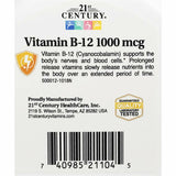 21st Century Vitamin B12 1000 mcg (Prolonged Release) 110 Tablets